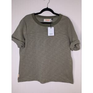 Deso Supply Co NWT Kalmia Tee Women Cuffed Short Sleeve XL